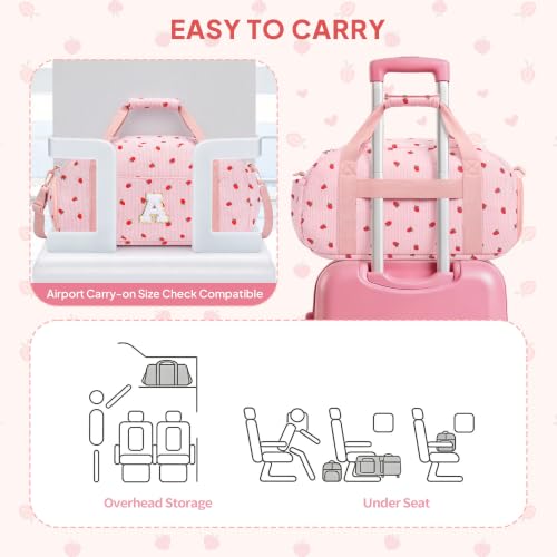 YOOLIFE Travel Duffle Bag for Girls Birthday Gifts, Kids Dance Bag, Pink F - color: Pink, style: F