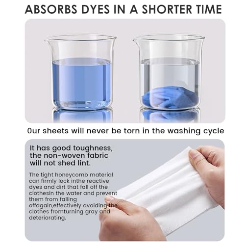 120 Count Laundry Color Catcher Sheets for Washing Machine, Anti-Color Bleeding Dye Trapping Sheets for Mixed Washing, Hypoallergenic & Efficient