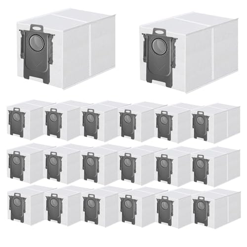 20 Pack Dust Bags for Roborock Qrevo S Pro, QV 35A, Qrevo S5V - size: 20 Pack