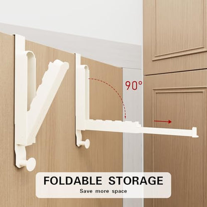Over The Door Drying Rack, Milky White, 1 Pack - color: Milky White