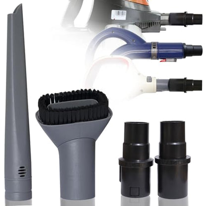 Replacement Vacuum Brush Attachments with Hose Adapter for Shark Navigator Rotator Miele C1 C2 C3 - Household Vacuum Cleaning Set with Crevice Tool, Dust Brush and Adapters - color: Vacuum Crevice Tool & Brush