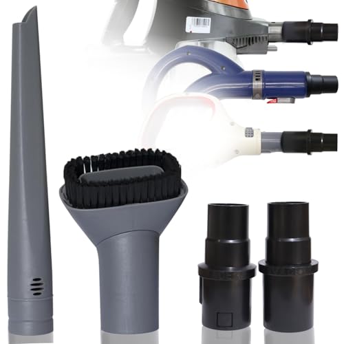 Replacement Vacuum Brush Attachments with Hose Adapter for Shark Navigator Rotator Miele C1 C2 C3 - Household Vacuum Cleaning Set with Crevice Tool, Dust Brush and Adapters - color: Vacuum Crevice Tool & Brush