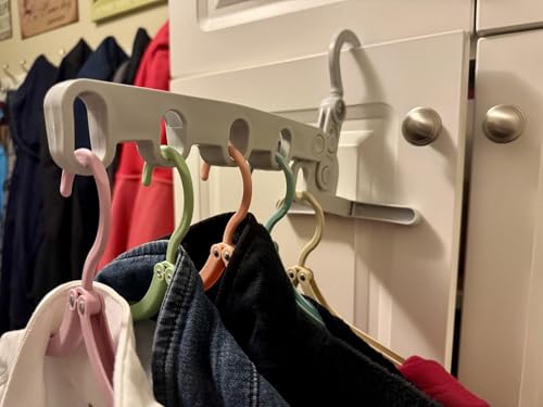 WaWacomp1PCS Portable Folding Clothes Drying Rack and 5 Pcs Foldable Hangers which is a Great Combo for Travel, Hotels, Camping, with a Large Storage Bag