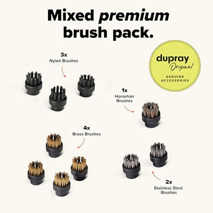 Dupray Small Assorted Brushes - Accessories for Dupray Steam Cleaner