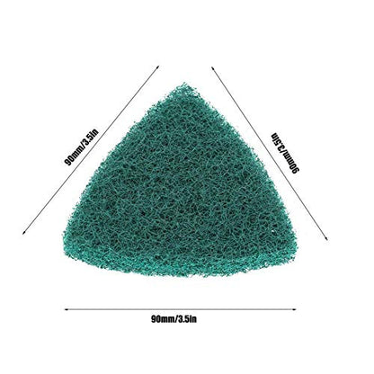 Industrial Scouring Pads 5 Pack Heavy Duty Abrasive Scrubbers for Kitchen Cleaning Non-Scratch Triangular Design Brushed Finish Mat Style