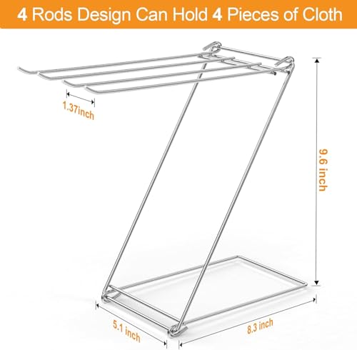 Kitchen Towel Holder, 4-Arm Kitchen Towel Rack for Drying Dishcloths Hand Towels, Foldable Free Standing Hand Towel Holder for Countertop Bathroom Kitchen Organization RV Essentials, 2 Pack - size: 2 Pack