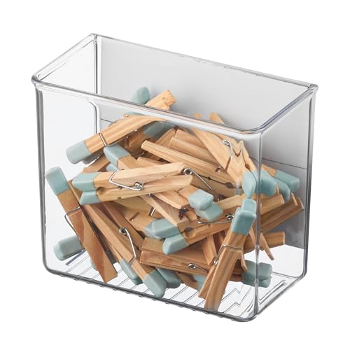 iDesign Magnetic Small Clear Plastic Organizer Bins - size: Small, style: Pack of 1