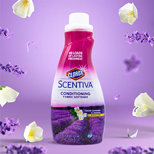 Clorox Scentiva Liquid Fabric Softener, Tuscan Lavender & Jasmine, 41 Fl Oz - size: 41 Fl Oz (Pack of 1)