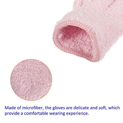 M METERXITY Dust Removal Gloves - Household Cleaning Mitts Soft & Durable, Apply to Kitchen/Garden/Room - color: Pink
