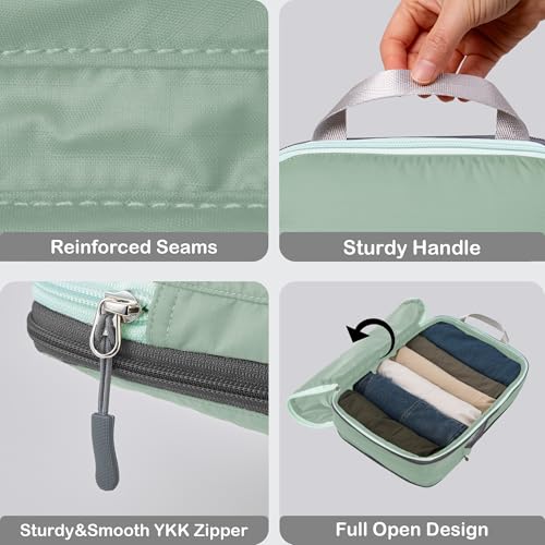 Cipway Compression Packing Cubes for Travel (8 Piece,Sage Green) - color: Sage Green, size: 8PCS