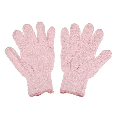 M METERXITY Dust Removal Gloves - Household Cleaning Mitts Soft & Durable, Apply to Kitchen/Garden/Room - color: Pink