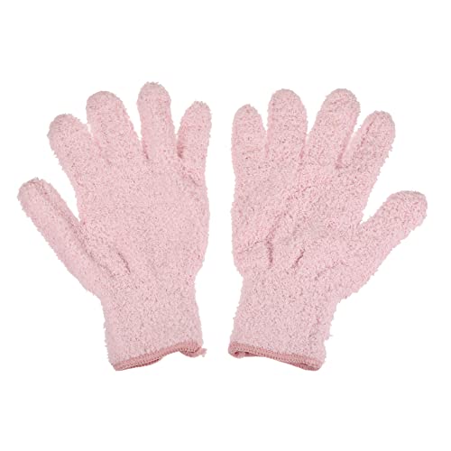 M METERXITY Dust Removal Gloves - Household Cleaning Mitts Soft & Durable, Apply to Kitchen/Garden/Room - color: Pink