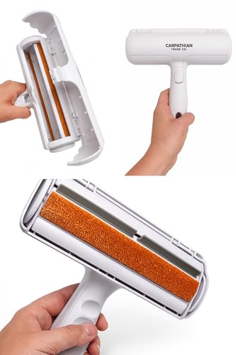 Reusable Pet Hair Remover Roller – Dog & Cat Fur Remover Brush for Furniture, Carpet & Clothes – Reusable & Eco-Friendly by CarpathianTradeCo