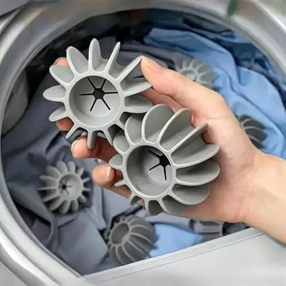 Reusable Magic Laundry Balls for Washing Machine, Anti-Tangle Anti-Stain Cleaning Tool, Pet Hair Remover & Lint Catcher, Manual Fur Catcher, No Electricity Needed (Grey,3pcs) - color: Gray, size: 3pcs