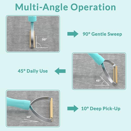 Deep Cleaner Pro Pet Hair Remover 10-Pack Mega Value Set - Carpet Rake & Multi-Surface Scraper for Dog & Cat Hair on Rugs, Couches, Pet Towers, Car Seats, Stairs & Clothing - Reusable Travel-Size - size: Pro*10