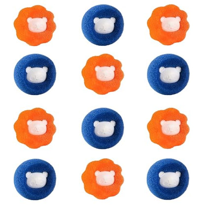 Dryer Balls Laundry Reusable, Softens Laundry Naturally Reduces Drying Time & Static Non-Toxic Washing Balls Reusable Dryer Balls for Laundry Bedding Clothes 6/9/12PCS - color: Style-006