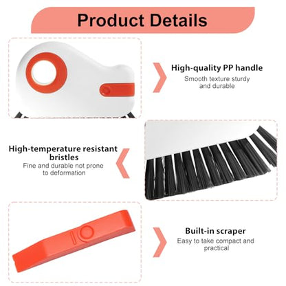 2 Pcs 2 in 1 Window Track Cleaner, Groove Cleaning Brush - color: 2 Pcs