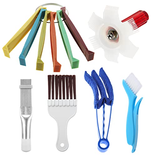 AC Fin Comb & Blind Cleaning Brush Tool Set for Condenser Radiator