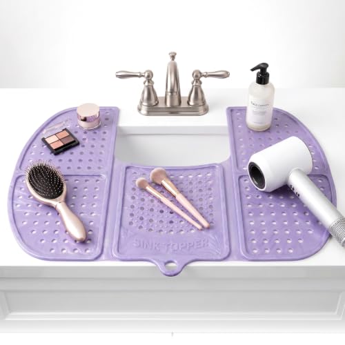Sink Topper Bathroom Sink Cover for Counter Space, Large Lavender - color: Lavender, size: Large
