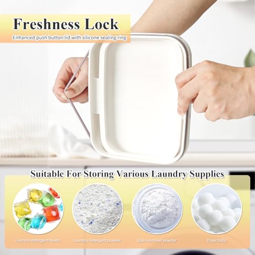 Gute Laundry Pod Holder with Lid,186oz Sealed Pop-Up Dispenser for Pods - color: 5.5L