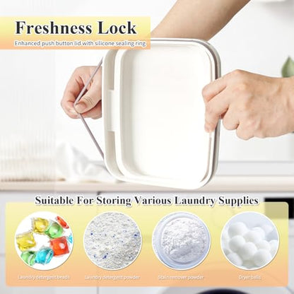 Gute Laundry Pod Holder with Lid,186oz Sealed Pop-Up Dispenser for Pods - color: 5.5L