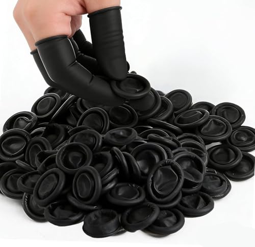100 Pcs Disposable Finger Cots, Finger Protectors, Finger Gloves for Manicure,Beauty, Massage, Industrial Use