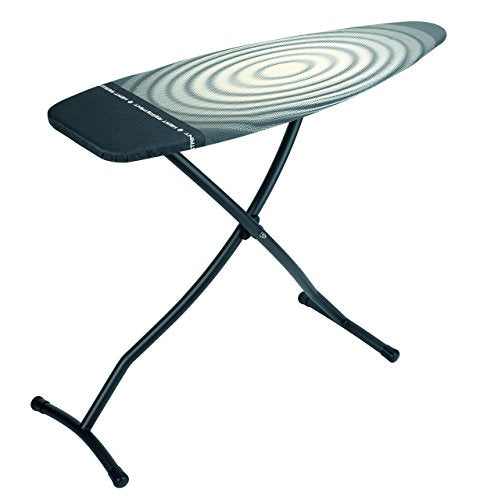 Brabantia Premium Ironing Board with Heat Resistant Parking Zone | X-Large (Size D) | Fairtrade Titan Oval | Tall & Wide, Adjustable Height (31-40"), Easy Fold, Anti-Collapse Lock, Non-Slip Feet - color: Titan Oval