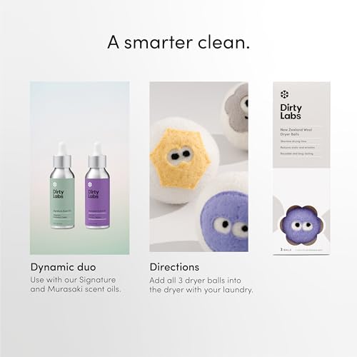 Dirty Labs | Enzyme Buddies New Zealand Wool Dryer Balls | 3 Pack - color: Enzyme Buddies