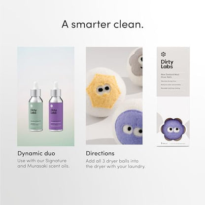 Dirty Labs | Enzyme Buddies New Zealand Wool Dryer Balls | 3 Pack - color: Enzyme Buddies