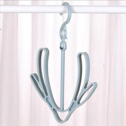 Connectable Shoe Drying Rack | 360 Rotatable Windproof Hanger for Sneakers Scarves Hats (Green)