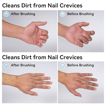 Nail Brush for Cleaning Fingernails Handle Grip Nail Scrubber Brush 4 Pack Kitchen Cleaning Brush Small Shoe Cleaner Brush Laundry Stain Brush for Household Cleaning