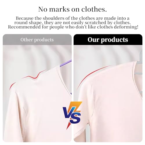 Plastic Clothes Hanger, Extra Thick Plastic Wide Shoulder Adult Slip Resistant Standard Clothing Hanger Ideal for Everyday Use Grey 10 Pack 1.1inch Width - color: Grey 1.1inch Width