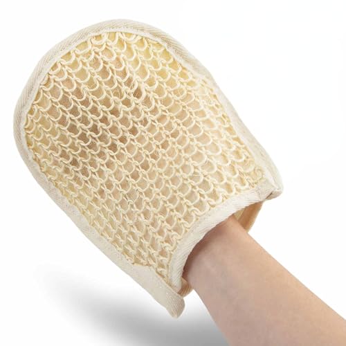 Jeffers Equine Double Sided Sisal & Microfiber Face Mitt for Horses – Horse Grooming Mitt, Horse Care Tool, Barn & Stable Grooming, Sensitive Areas, Exfoliating, Polishing, Cleaning -8" L x 6" W