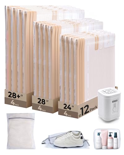 BAGSMART Travel Vacuum Bags with Rechargeable Electric Pump, 15PC Kit - size: 15 Pcs Travel Sets