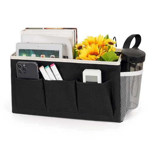 Bedside Caddy Bedside Storage Bag for Headboards/Bunk Bed - color: New Black