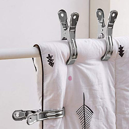 6 PCS 4.7" Stainless Steel Pins,Metal Bag Clips,Heavy Duty Pool Cover Clips - color: 4.7inch（6 Pack）, size: 4.7inch