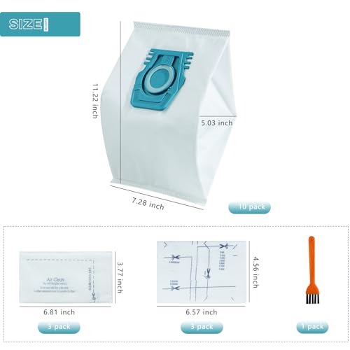 10 Pack Cleaner Bags Replacement for Miele Guard