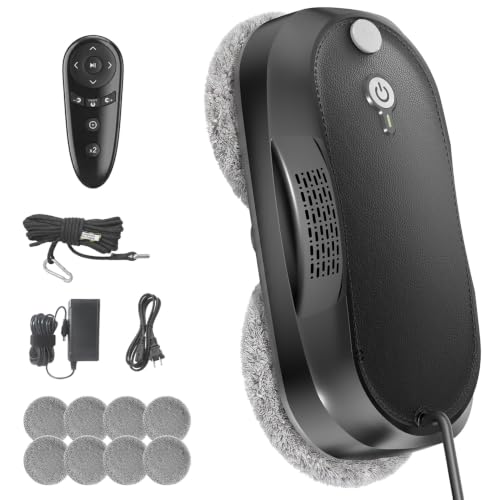 KKI Window Cleaning Robot, Auto-Dual Spray,for High-Rise Windows 4min/㎡ - color: Black
