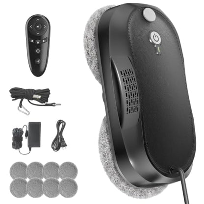 KKI Window Cleaning Robot, Auto-Dual Spray,for High-Rise Windows 4min/㎡ - color: Black