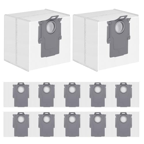 12 Pack Dust Bags for Roborock Q7 M5+/L5+, Q10 S5+/X5+, Q5+, Q5 Max+/Pro+ - size: Q10/Q5/Q7/Q8 Series Bags 12 Pack