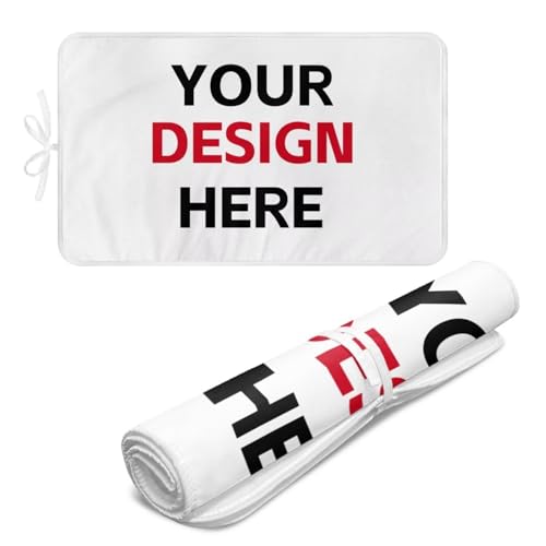 Custom Ironing Mat Pad for Table Printed Portable Travel Personalized Ironing Board Covers Pattern Pressing Mat Heat Press Pads 32x16 Inches - color: Custom