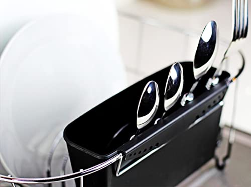 Neat-O Deluxe Chrome-Plated Steel Small Dish Drainers (Black)