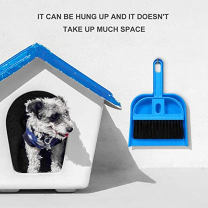 Mini Dustpan and Brush Set, Small Broom Set for Desk Home Car Cleaning