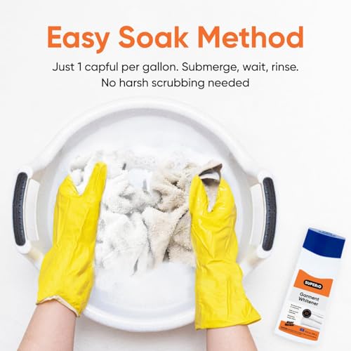 Garment Whitener Wool Cleaner 10.5 Oz, Wool Whitener for Tzitzit and Talit European Made, Safe for Most Materials, for Whites use Only - size: Garment Whitener, 1 Pack