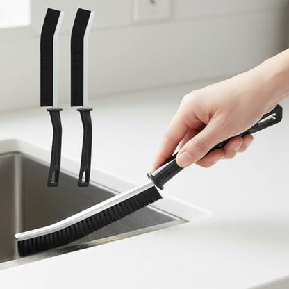2Pcs Crevice Cleaning Brush, Multifunctional Hard Bristle Brush for Narrow Spaces, Cleaning Tool for Toilet, Faucets, Grout