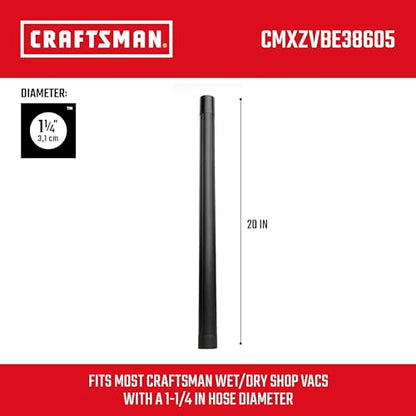 CRAFTSMAN CMXZVBE38605 1-1/4 in. Extension Wand Wet Dry Vac Attachment - size: Extension Wand