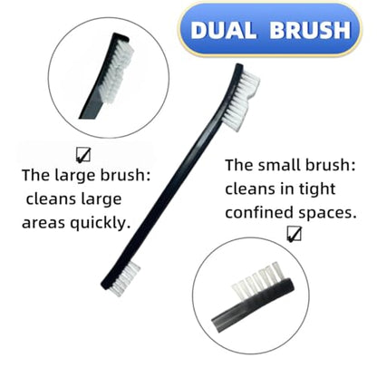 Anti-Static Nylon Bristles Deep Clean Soft Cleaning Brush: 8 Nylon Brushes for Delicate Surfaces - from Keyboard Crumbs to Aquarium Algae - Features Soft Detailing Brush, Culvert Cleaning Tool - size: 8 pcs