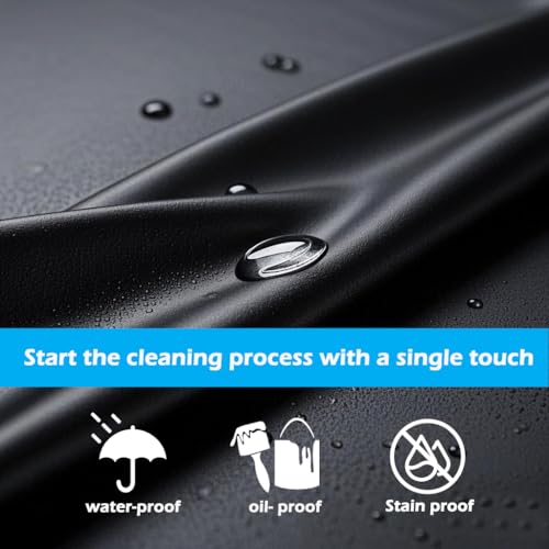 Waterproof Rubber Apron Adjustable Dishwasher Apron - Heavy Duty Work Apron - color: 1 Black Piece, size: 1 piece