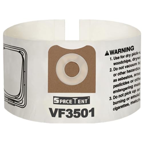 6 Pack VF3501 Replacement for Rigid Shop Vac Bags 4 Gallon Size C - size: 6PK, style: Heavy Duty