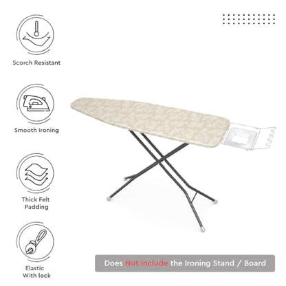 Encasa XO Ironing Board Cover and Pad, Large, 54"x15" - Beige - color: Beige, size: Large